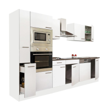 Leziter Yorki 310 konyhabútor fehér korpusz,selyemfényű fehér fronttal bútor