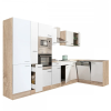 Leziter Yorki 370 sarok konyhabútor sütős és mikrohullámű sütős kivitelben