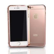 LG K10 K420 K430 rose gold alumínium bumper tükrös hátlaptok tok és táska