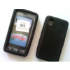 LG KP500/KP501/KP502, Szilikon tok, S-Case, fekete