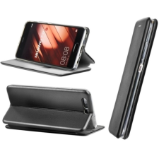 LG LG K30 (2019), Oldalra nyíló tok, stand, Forcell Elegance, fekete tok és táska