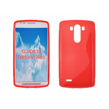 LG Optimus G3 D855, Szilikon tok, S-Case, piros tok és táska