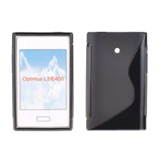 LG Optimus L3 E400, Szilikon tok, S-Case, fekete tok és táska