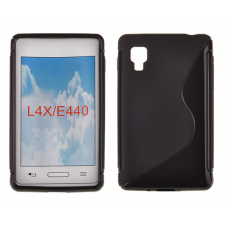 LG Optimus L4 2 E440, Szilikon tok, S-Case, fekete tok és táska