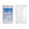 LG Optimus L5 E610, Szilikon tok, S-Case, átlátszó