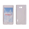LG Optimus L7 P700 S, Szilikon tok, S-Case, fehér