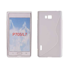 LG Optimus L7 P700 S, Szilikon tok, S-Case, fehér tok és táska
