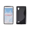 LG Optimus L9 P760, Szilikon tok, S-Case, fekete