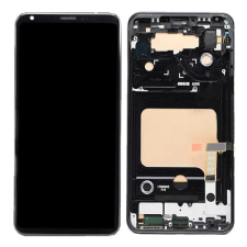  LG V30 fekete LCD kijelző érintővel kerettel előlap mobiltelefon, tablet alkatrész