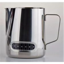  LHT 600ml-es Tejkiöntő kanna hőmérővel kávéfőző kellék