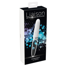 Liaison You2toys Liaison - akkus, szilikon-üveg LED rúdvibrátor (áttetsző-fehér) vibrátorok