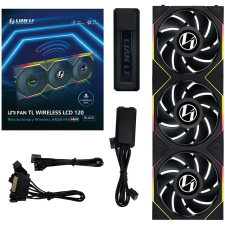 Lian Li UNI FAN TL LCD Wireless 120mm 3 darabos szett fekete (12TLLCD1W3B) hűtés