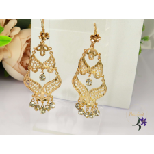  Liandra antiallergén csipkés csüngős fülbevaló-18K fülbevaló