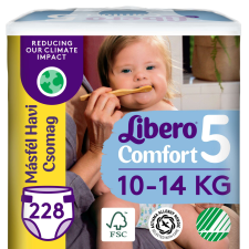 Libero Comfort másfél havi Pelenkacsomag 10-14kg Maxi+ 5 (228db) pelenka