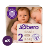 Libero INGYENES SZÁLLÍTÁS - Libero Touch 2 pelenka, 3-6 kg, HAVI PELENKACSOMAG 376 db