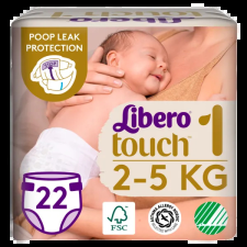 Libero Touch egyszerhasználatos pelenkanadrág, méret: 1, 2-5 kg 22 db pelenka