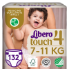Libero Touch Jumbo havi Pelenkacsomag 7-11kg Maxi 4 (132db)