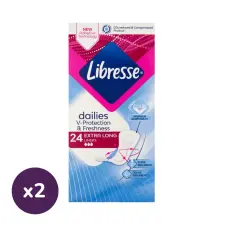 Libresse Dailies Fresh Extra Long tisztasági betét (2x24 db) intim higiénia