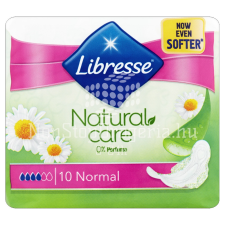 Libresse Libresse egészségügyi betét 10 db Ultra Normal Natural Care szárnyas intim higiénia