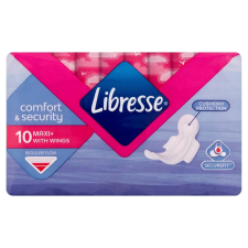 Libresse Maxi+ szárnyas egészségügyi betét 10 db intim higiénia