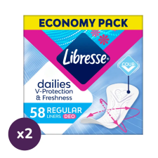 Libresse Normal Deo Fresh tisztasági betét (2x58 db) intim higiénia