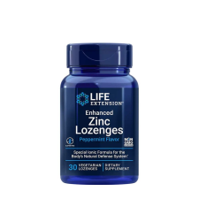 Life Extension Cink-Acetát szopogató tabletta - Enhanced Zinc (30 Szopogató Tabletta) vitamin és táplálékkiegészítő