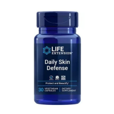 Life Extension Élethosszabbító napi bőrvédelem, bőrvédelem, 30 db növényi kapszula vitamin és táplálékkiegészítő