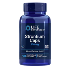 Life Extension Élethosszabbító Stroncium, Stroncium 750mg, 90 Növényi kapszula  Étrend-kiegészítő gyógyhatású készítmény