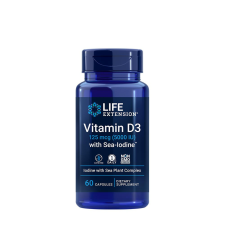 Life Extension Vitamin D3 with Sea-Iodine™ - D-vitamin tengeri algával (60 Kapszula) vitamin és táplálékkiegészítő