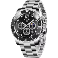 LIGE Endeavor fekete karóra