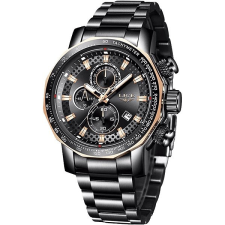 LIGE Rampage fekete karóra