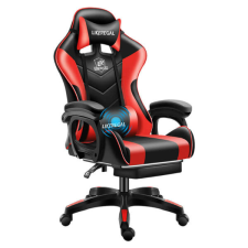 Likeregal 920 masszázs gamer szék lábtartóval piros - holm1009M forgószék