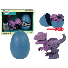 Lila Stygimoloch dinoszaurusz szerelőjáték tojással játékfigura