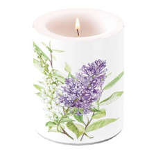Lilac White átvilágítós gyertya 12x10cm gyertya