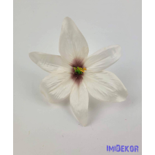  Liliom selyemvirág fej 13 cm - Krém-Mályva dekoráció