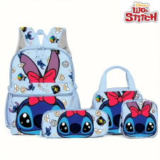  Lilo &amp; Stitch 4 részes iskolatáska szett - KÉK MB3567988-K iskolatáska