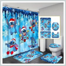 Lilo és Stitch fürdőszobai szett – zuhanyfüggöny és kiegészítők RW1180160 lakástextília