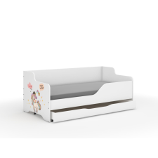  LILU gyerekágy laminált fronttal 160x80cm matraccal és ágyneműtartóval - szirvárvány unikornis lakástextília