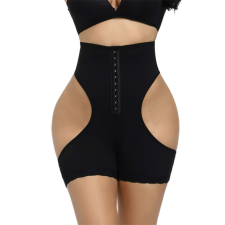 Lily modellező bugyi - fekvőtámasz és fűző - fekete - 3XL-4XL, fekete kismama alsónemű