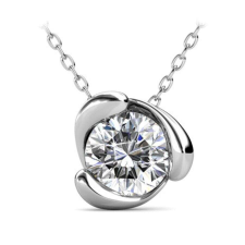  Lina - Swarovski kristályos  nyaklánc - fehér nyaklánc