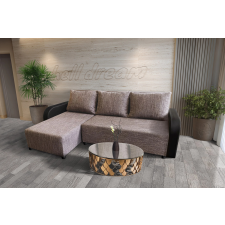  Linda sarokkanapé remek világos barna zsákszövettel 200x135cm-es fekvőfelülettel bútor