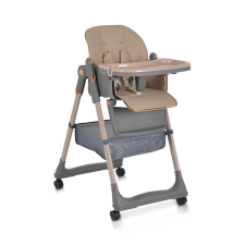  LINDO multifunkciós etetőszék kiegészítőkkel (előke, kanál, villa) BÉZS etetőszék