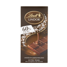 Lindor 60% kakaó táblás étcsokoládé 100g csokoládé és édesség