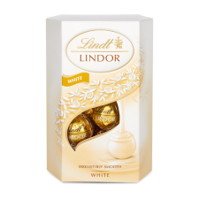 Lindor White fehércsokoládé golyók díszdobozban - 200 g csokoládé és édesség