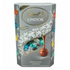 Lindt Csokoládé LINDT Lindor Assorted Silver csokoládé golyók díszdobozban  337g csokoládé és édesség