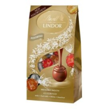 Lindt Csokoládé LINDT Lindor Assorted vegyes csokoládé golyók dísztasakban 137g csokoládé és édesség