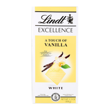 Lindt Excellence White Vanilla fehércsokoládé - 100 g csokoládé és édesség