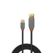  LINDY 1m USB 2.0 Type A to C kábel, Anthra Line sütés és főzés