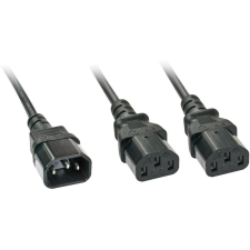 LINDY 30039 tápkábel Fekete 2 M C14 csatlakozó 2 x C13 csatlakozó (30039) kábel és adapter
