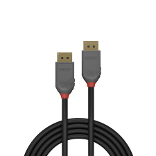 LINDY 36484 Anthra Line DisplayPort 1.4 - DisplayPort 1.4 Kábel 5m - Fekete kábel és adapter